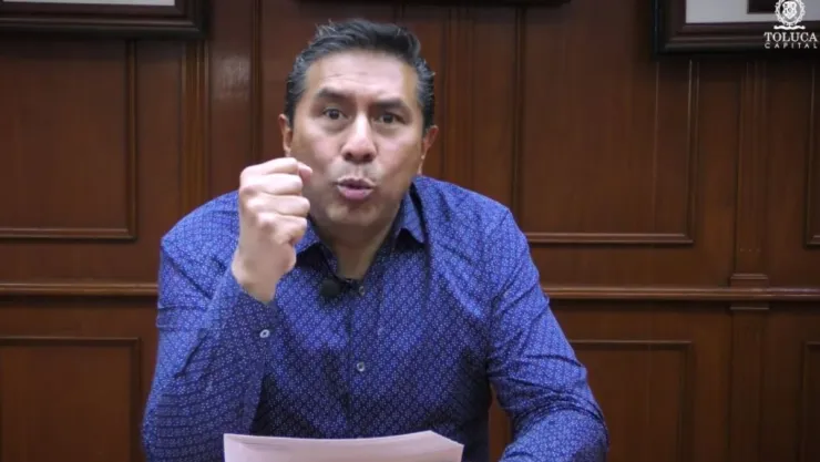 El presidente municipal de Toluca, Rodolfo Sánchez Gómez, pidió a la gente no salir después de las 20:00 horas.