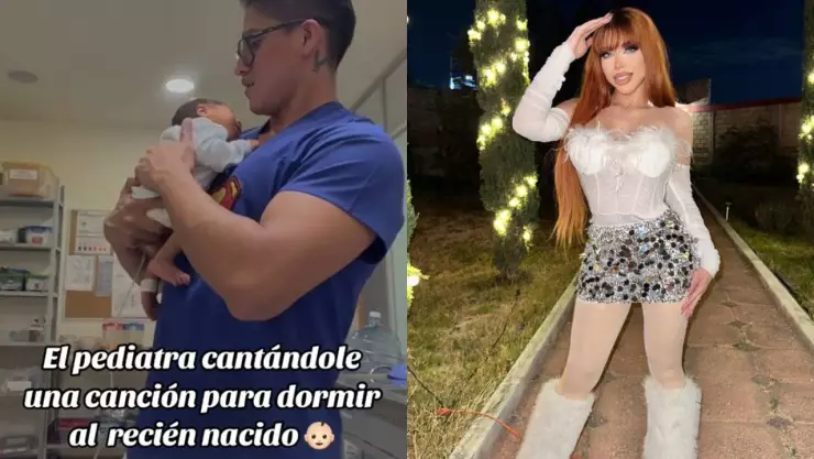 VIRAL: Pediatra se viraliza al arrullar a un bebé con una canción de Yeri Mua