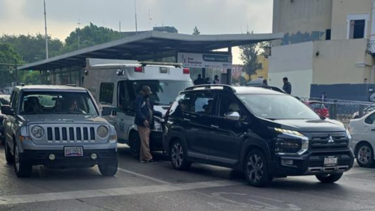 Movilización en el Bulevar 5 de Mayo en Puebla hoy martes por accidente