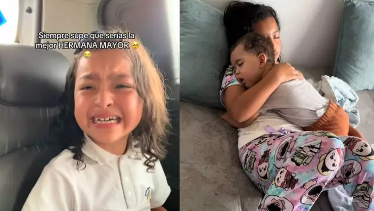 El video de la niña que LLORA de emoción al enterarse que se convertirá en hermana mayor