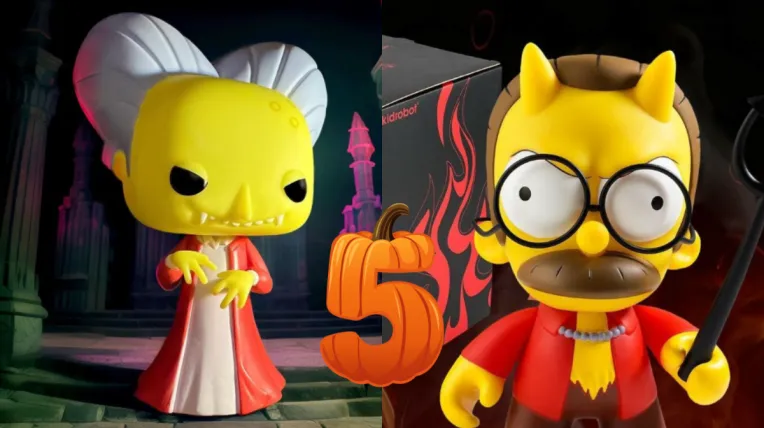 5 figuras coleccionables de La Casita del Horror de Los Simpson, para quienes aman los Especiales de Noche de Brujas.png