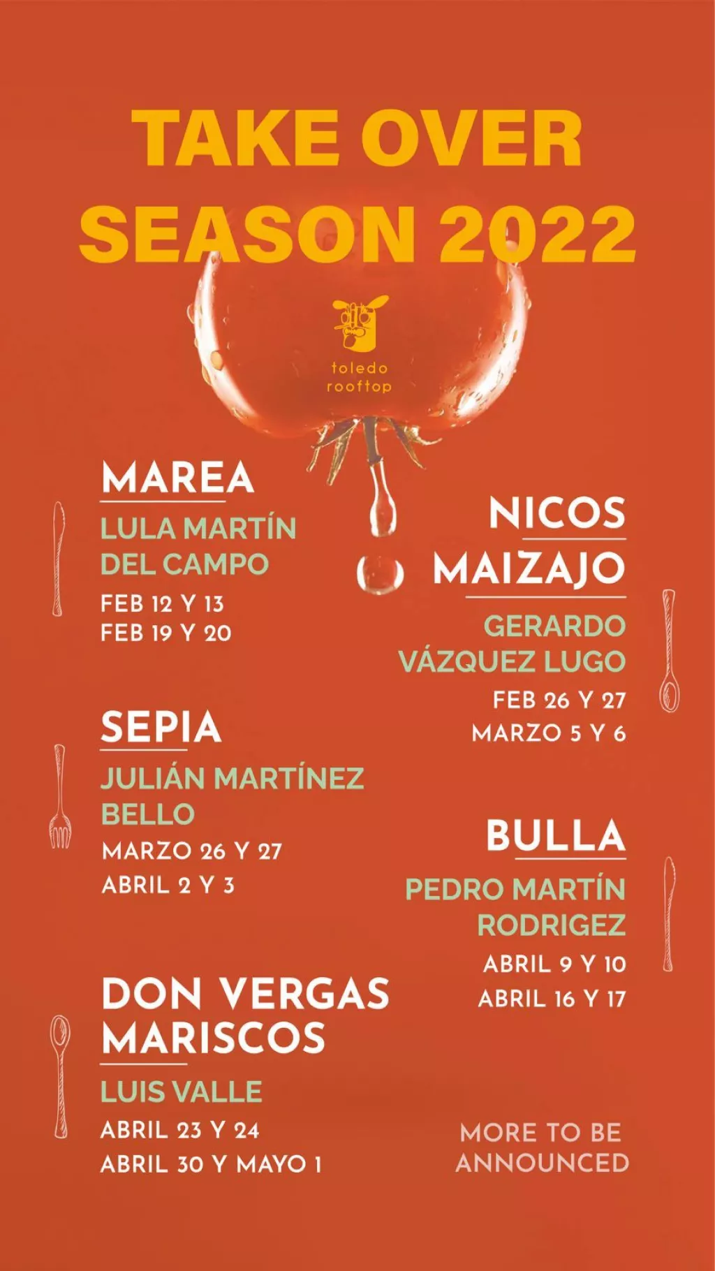 take over season toledo rooftop calendario