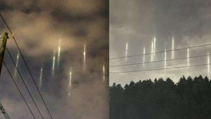 extrañas luces aparecen cielo japon filipinas