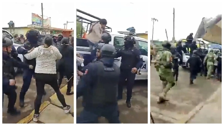 Altercado en Los Reyes: Pobladores enfrentan a policías por detención de talador