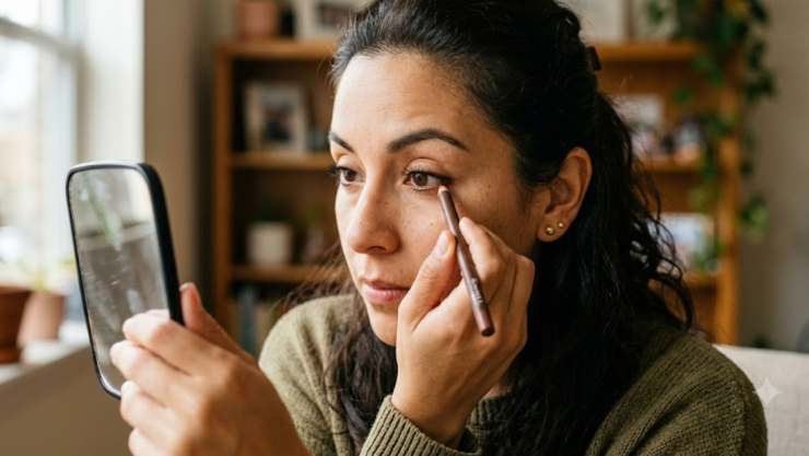 Cómo maquillar ojos pequeños con lápiz café para que parezcan más grandes
