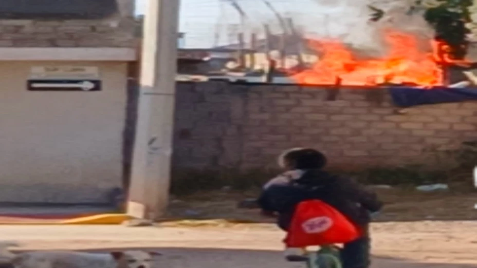 Se registra incendio en una vivienda en Ampliación San Francisco, hoy 23 de noviembre