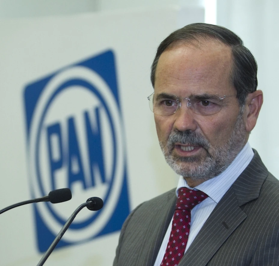 El presidente nacional del PAN, Gustavo Madero