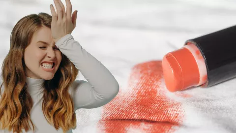 Así de fácil puedes quitar las manchas de maquillaje de la ropa: te quedará como nueva.