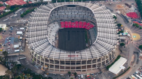 Aerial Views Of Banorte Stadium Ahead 2026 FIFA World Cup
