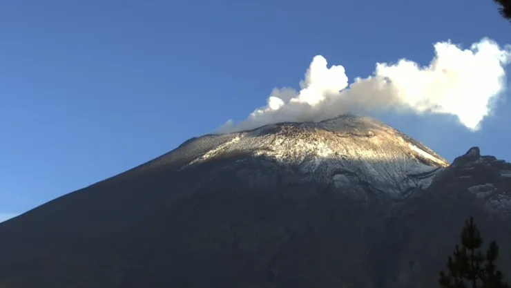 Monitoreo volcán Popocatépetl hoy