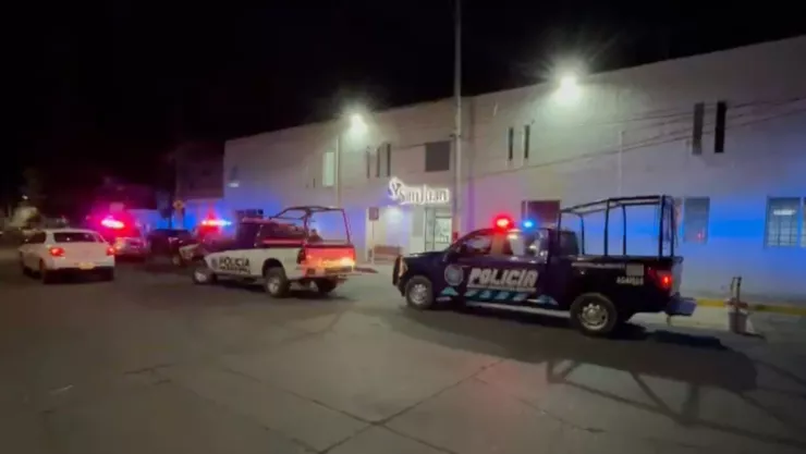 Joven lesionado tras recibir un balazo en la pierna en Aguascalientes hoy 19 de marzo