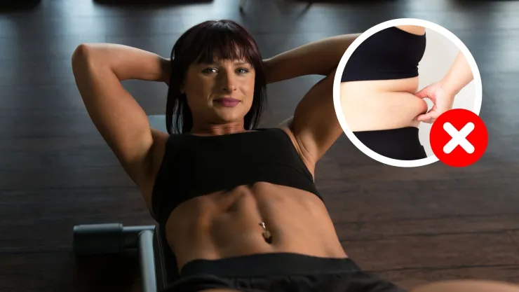 Hacer abdominales no quita la grasa de la barriga