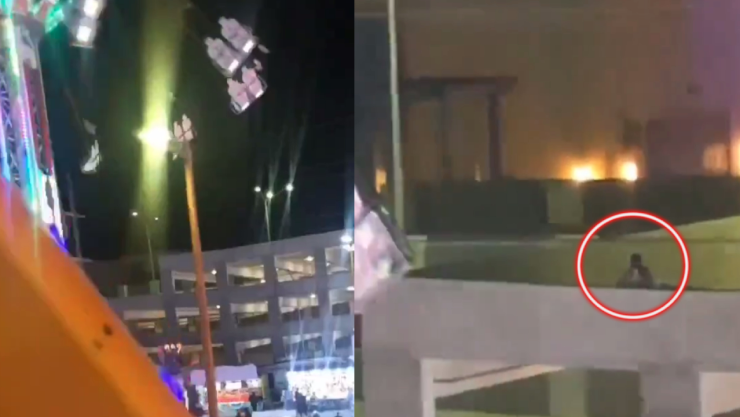 Pareja teniendo relaciones en Feria de Tijuana