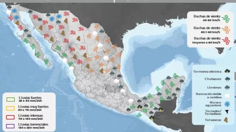 Clima en México 23 de marzo