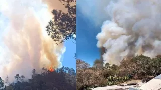 FOTOS: Incendio La Malinche obscurece el cielo en Puebla y Tlaxcala hoy 15 de abril de 2025