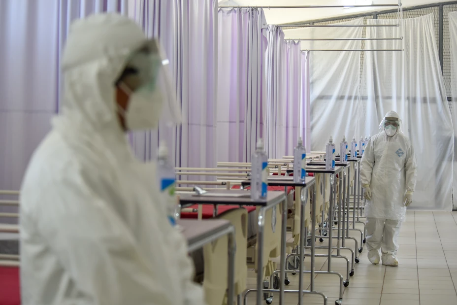 Se instaló una Unidad de Hospitalización para pacientes COVID-19 en el 8/o Regimiento Mecanizado en Almoloya de Juárez.