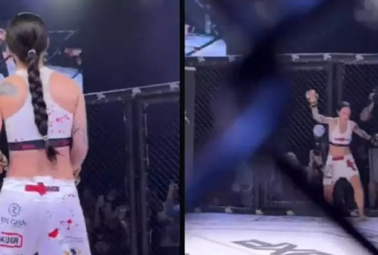 Peleadora de Judo debuta en la MMA y pierde tras noquearse sola; video.jpg