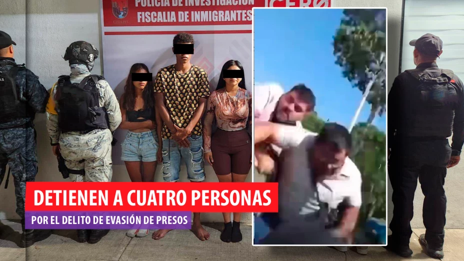 Capturan a cuatro personas por fuga de detenidos en Frontera Hidalgo