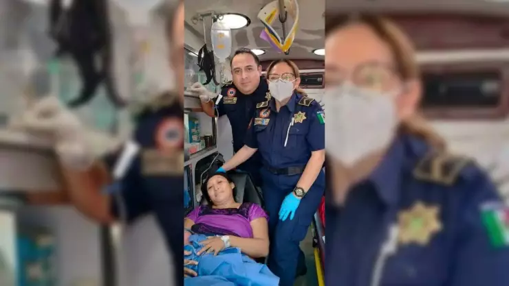 FOTO_ Mujer da a luz a su bebé dentro de una ambulancia en Yucatán