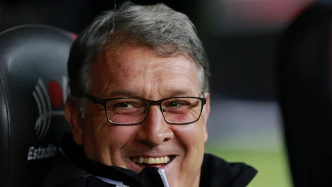 Gerardo Martino en el banquillo