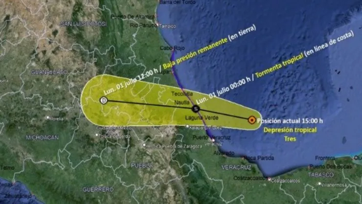 Depresión tropical tres