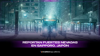 Fuertes nevadas en Japón.
