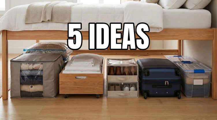 5 ideas para aprovechar el espacio debajo de la cama sin perder el orden