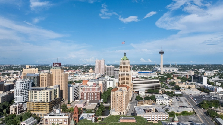 Vista de la ciudad de San Antonio, Texas