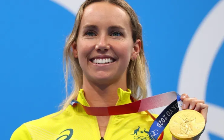Emma McKeon, con la medalla de oro en Tokyo 2020