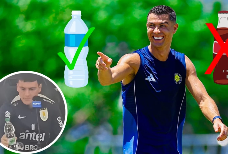 A lo Cristiano Ronaldo: jugador de selección prefirió el agua al refresco en una conferencia de prensa