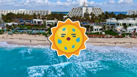 ¡Para ir a la playa! Esta será la hora de MÁS CALOR en Cancún este 21 de febrero de 2026.webp