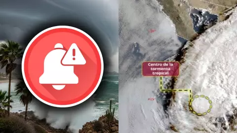 ¡ACTUALIZACIÓN! ‘Lorena’ se degrada a Tormenta Tropical y esta es su ubicación EXACTA hoy