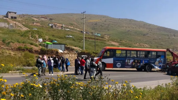 Accidente en carretera a Tecate