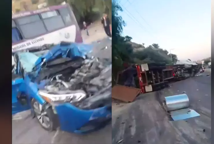 Accidente hoy San Miguel de Allende