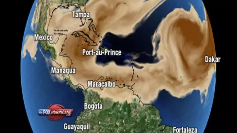 polvo del sahara asi se ve