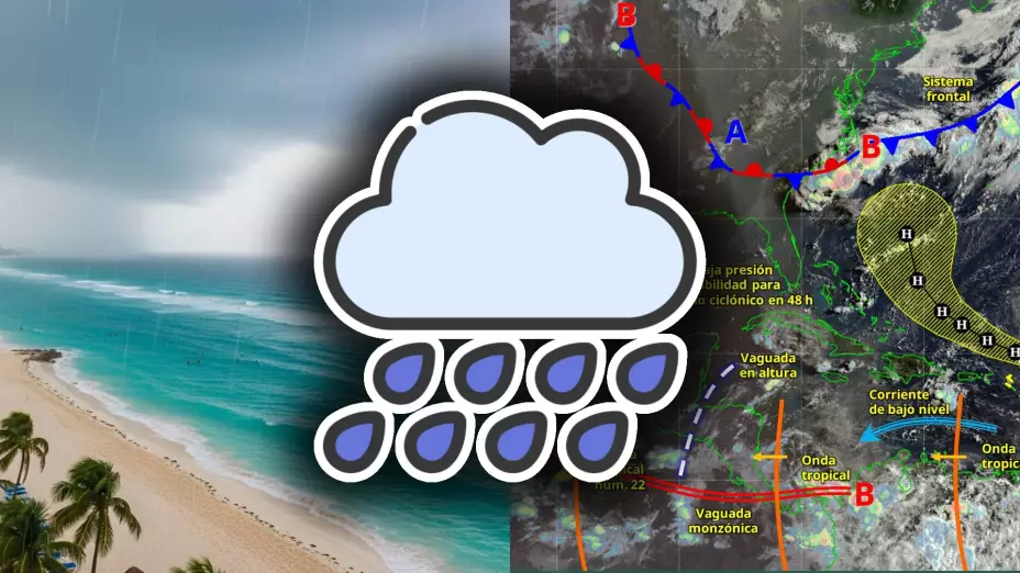 ¡No guardes el paraguas! Viernes con lluvias fuertes en Quintana Roo: Clima en Cancún HOY, 15 de agosto de 2025