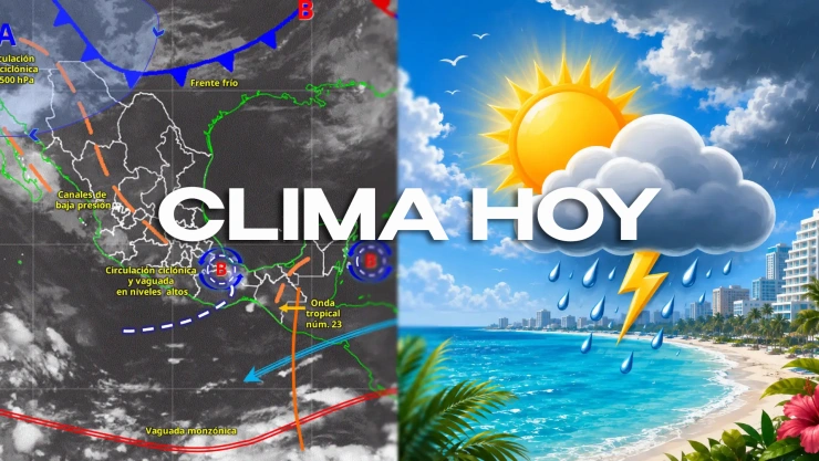 Clima HOY en Cancún y Quintana Roo, 1 de agosto: Onda tropical 23 y onda de calor provocarán lluvias fuertes y calor extremo