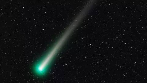 ¿Lo viste Las imágenes del paso del cometa verde en el cielo