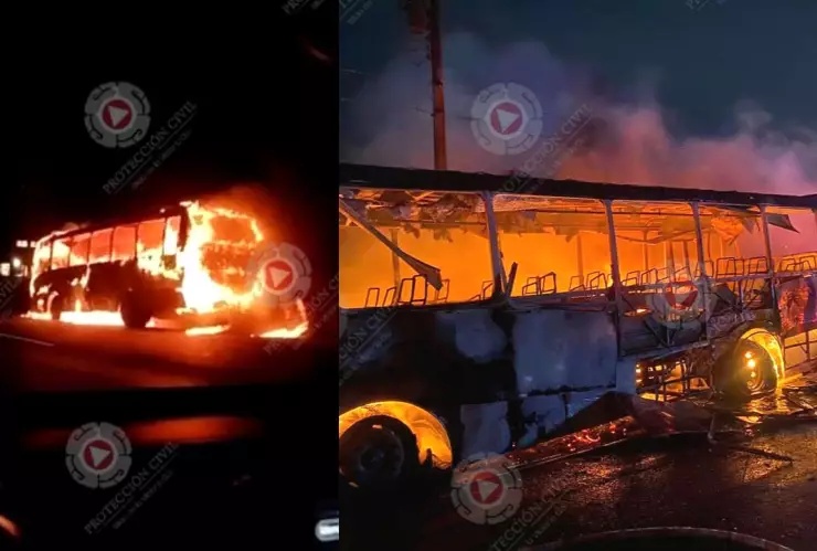 Incendio en carretera León - Silao