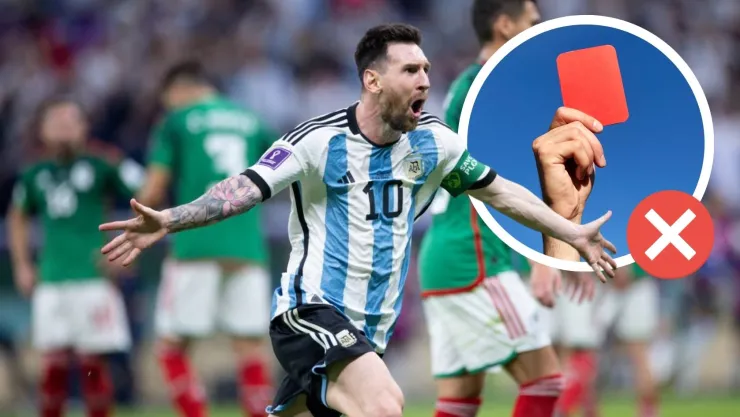 Árbitro confiesa que le perdonó una tarjeta roja a Messi contra México