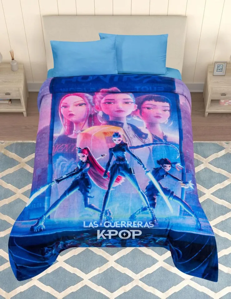 Edredón de cama con las Guerreras K-Pop