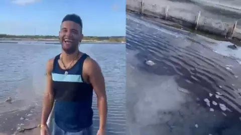 VIDEO TikToker murió al caer de un acantilado por grabar video