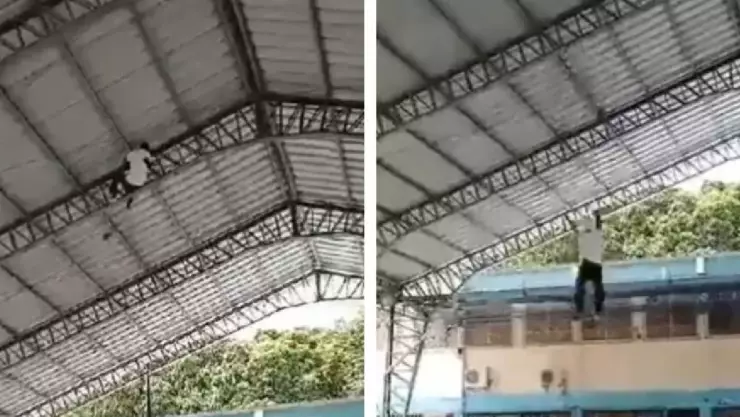 VIDEO_ Estudiante cae del techo de su escuela y sufre grave lesión.jpg
