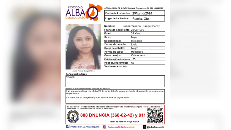 ¡No se sabe nada de ella! Buscan a Juana Yuliana Rangel Pérez, desaparecida en Guanajuato.png