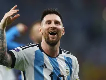 Lionel Messi celebra pase ante Australia