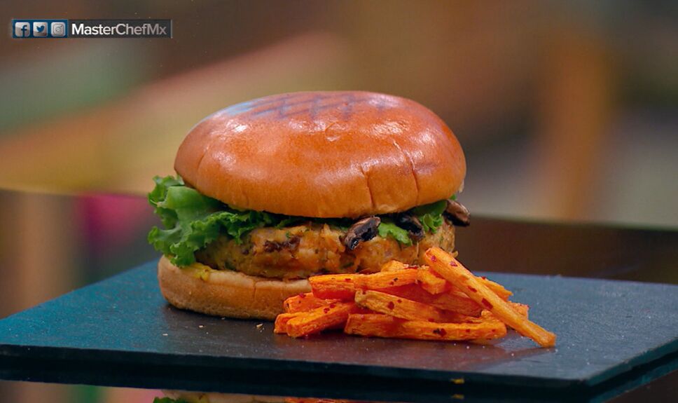 Platillos Masterchef méxico, hamburguesa