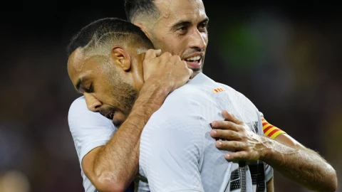 Pierre-Emerick Aubameyang con el Barcelona