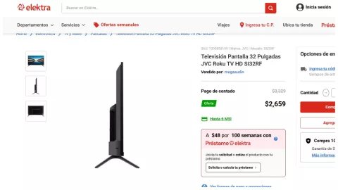 pantalla precio 32 pulgadas