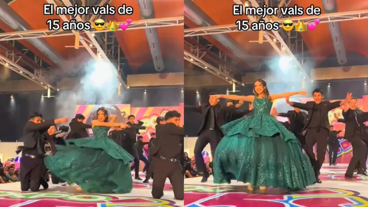 ¡Bailan cualquier tema musical! Grupo de chambelanes conquistan TikTok por su talento para bailar con las quinceañeras |VIDEOS