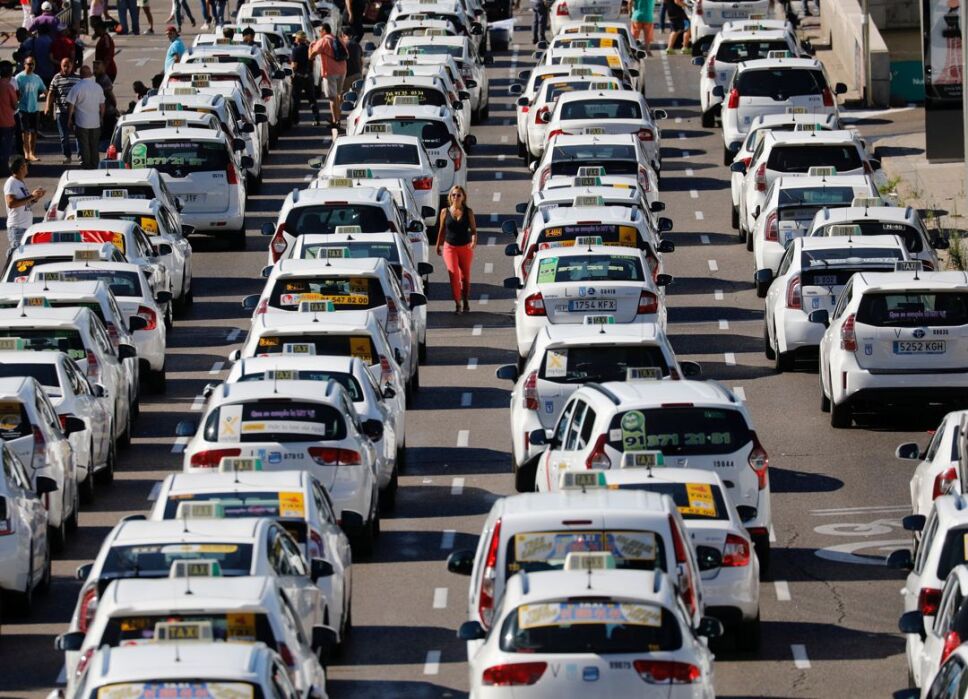 huelga españa taxis3